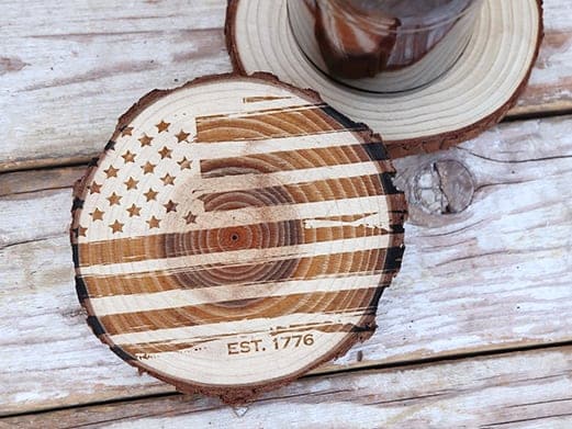American Edition Wood Coasters