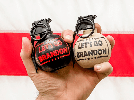 Let's Go Brandon Freedom Frag Grenade Bottle Opener