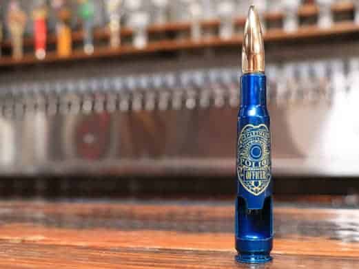 police .50 caliber bottle breacher in blue