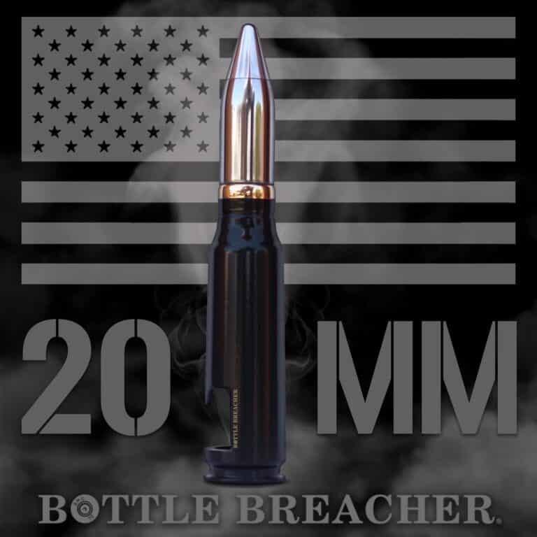 20mm bottle breacher, a once fired casing turned into a bottle opener